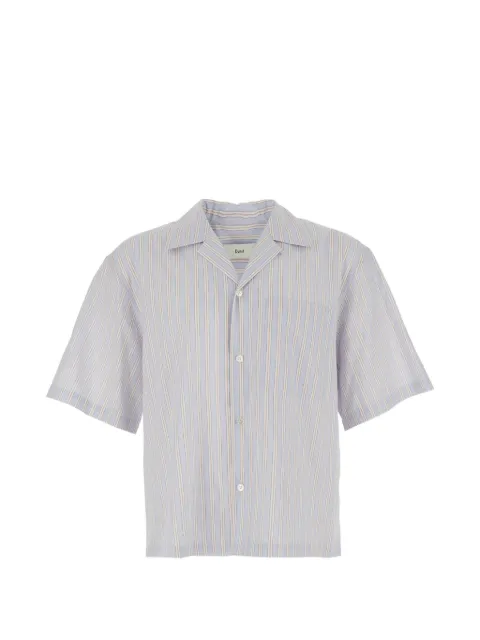DUNST striped camp-collar shirt Neutrals UDSH6B321I2