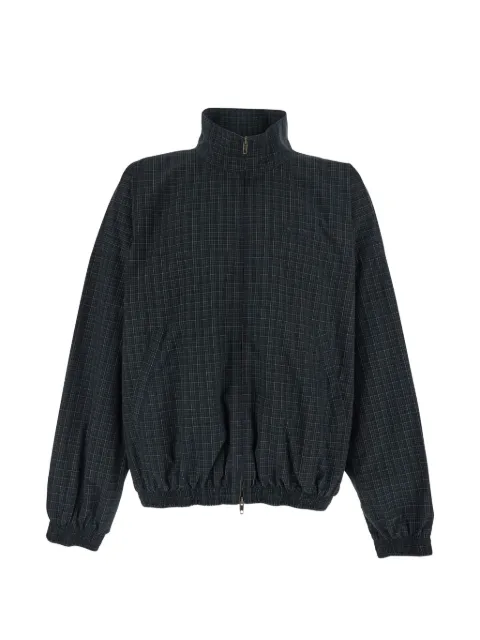 Balenciaga tartan embroidered jacket Green 866520TMM49