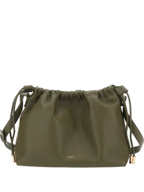 A.P.C. gathered shoulder bag Green PUAATF61583JAC