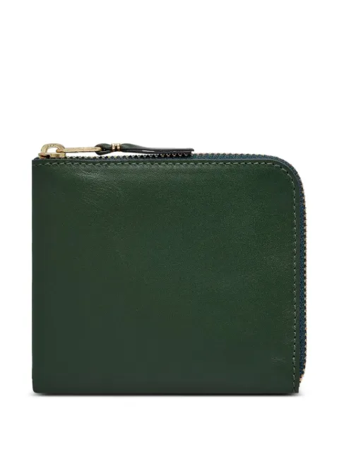 Comme Des Garçons Wallet zip-fastening wallet Green BOTTLEGREENSA3100