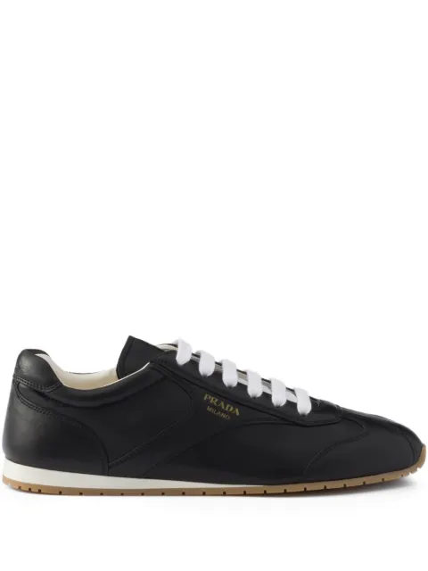 Prada leather lace-up sneakers Black 1E152OF020038