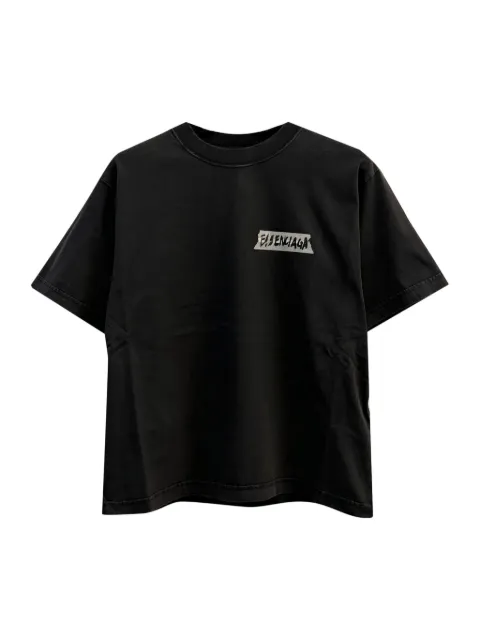 Balenciaga logo-detail T-shirt Black 850990TTVL6