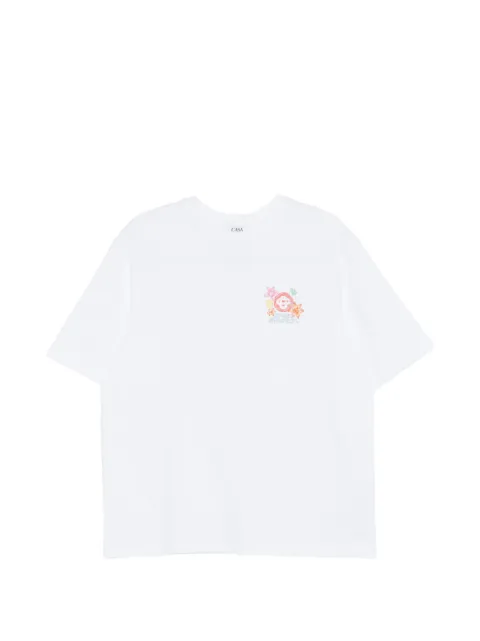 Casablanca Collage cotton T-shirt White MSS26JTS044