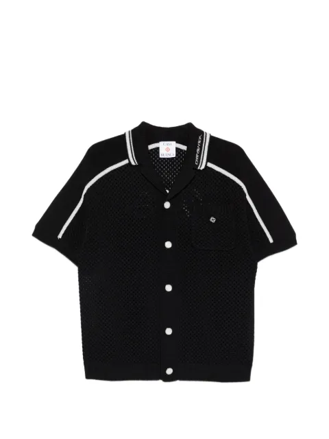 Casablanca striped shirt Black MSS26KW132001