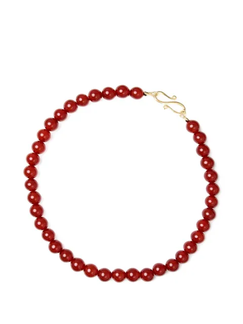 Lié Studio Mary beaded necklace Gold 1108REDCARNELIAN