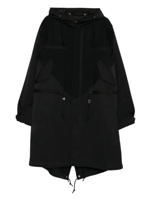 Undercover drawstring hooded coat Black UC4E5802