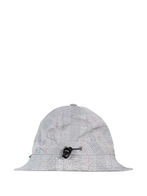RASSVET plaid-pattern bucket hat Grey PACC9K003