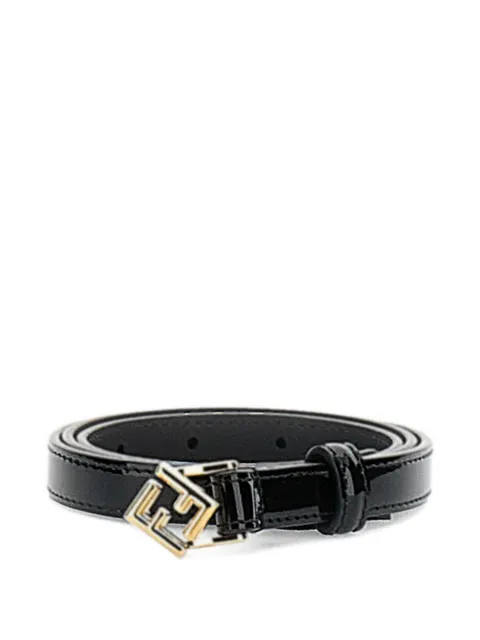 FENDI O'Lock patent leather belt Black 8C0742AW63