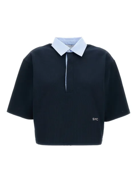 Stella McCartney cropped polo shirt Blue 6J04313SQA234000
