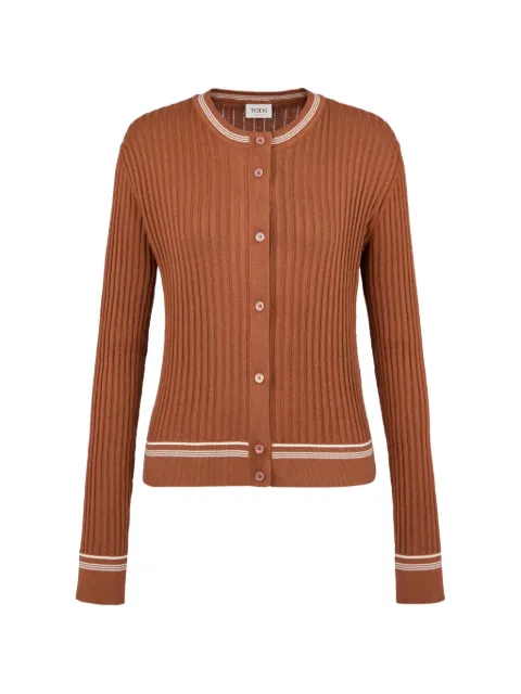 Tod's ribbed-knit cardigan Brown X8WC1528920VGD