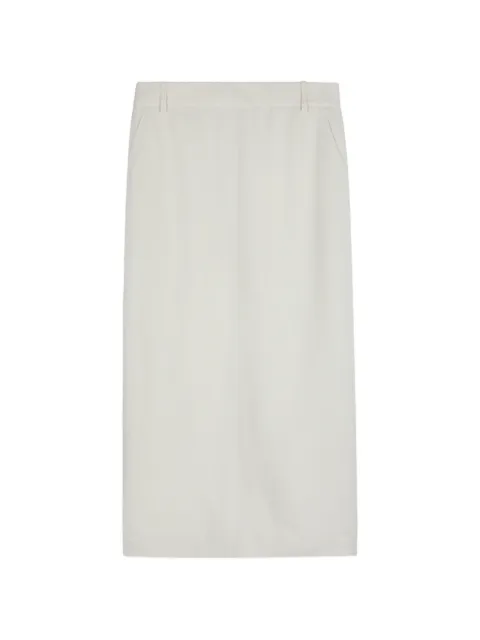 Tod's back vent pocket midi skirt White X4W92525040YAW