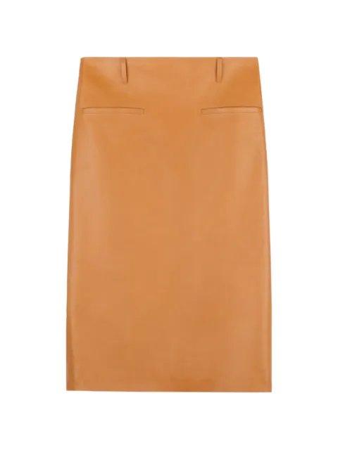 Tod's leather midi skirt Neutrals X4W9252533EYGK
