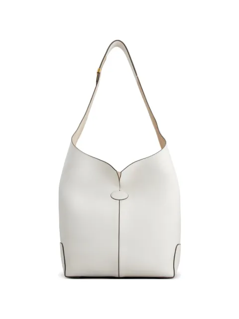 Tod's logo appliqué shoulder bag White XBWDBMS0400UCT