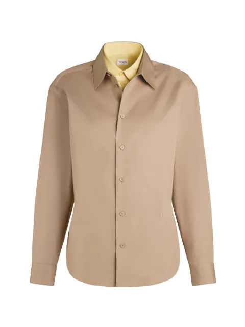 Tod's long-sleeve buttoned shirt Neutrals X6WA1526180WXP