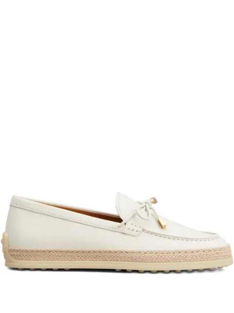 Tod's lace-detail loafers Neutrals XXW92K0JV70N6M