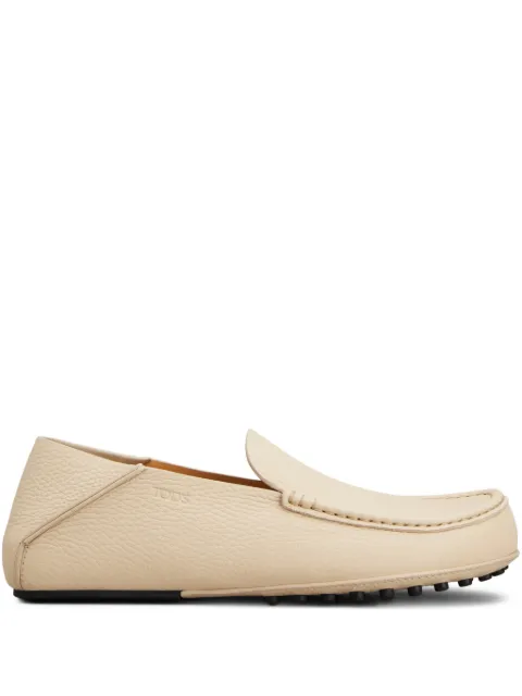 Tod's pebble-grain logo-detail loafers Neutrals XXM58L0IX60IAM