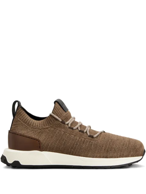 Tod's laced panel sneakers Brown XXM59L0JO21M8W