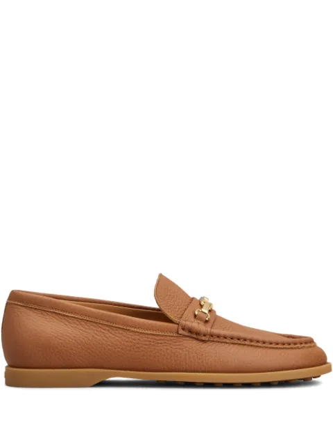 Tod's logo-plaque loafers Brown XXW01M0KB60UUG