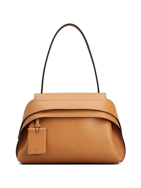 Tod's Wave layered shoulder bag Brown XBWWAVJ0290WPE