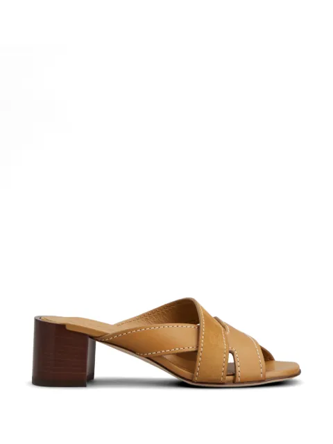 Tod's cross-strap sandals Brown XXW03L0KG70V1S
