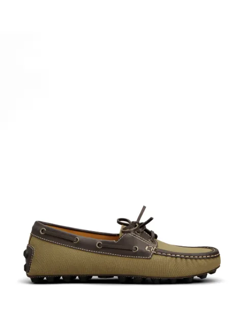 Tod's Gommino lace-up fastening boat shoes Green XXM52K0KJ70VAY