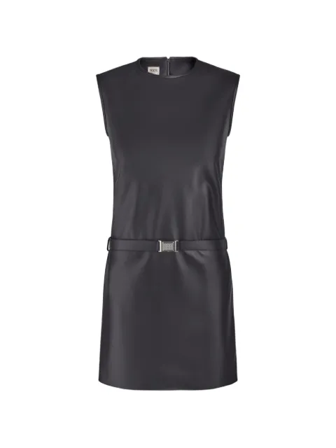 Tod's belted leather mini dress Black X7WG1527500YDJ