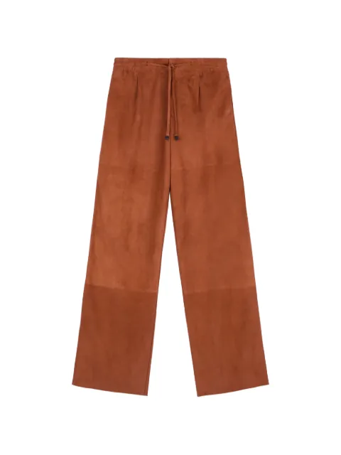 Tod's drawstring leather trousers Orange X3M81524320XZU