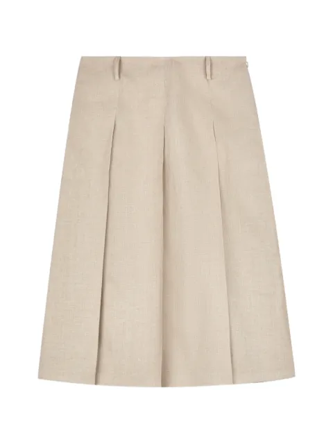 Tod's pleated A-line midi skirt Neutrals X4W92524900WEQ