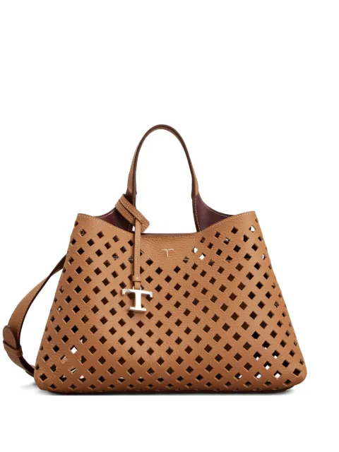 Tod's cut-out top handle tote bag Brown XBWAPAJ02W0QRI