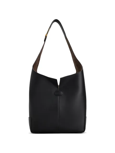 Tod's logo appliqué shoulder bag Black XBWDBMS0400UCT