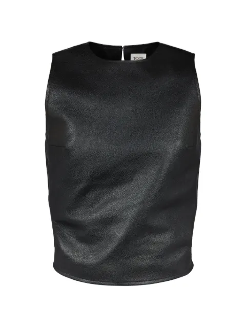 Tod's cropped leather top Black X5WB452579EYHY