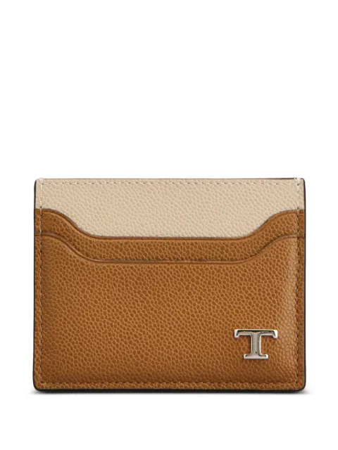 Tod's logo-plaque cardholder Brown XAMTSYF0200UZO