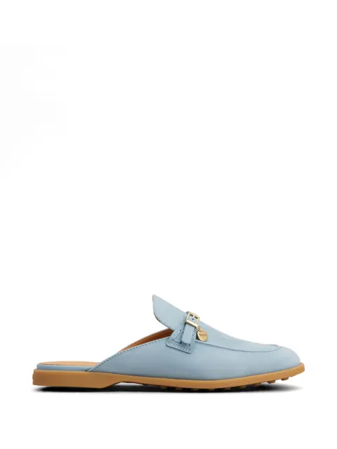 Tod's buckle-detail leather mules Blue XXW01M0KI40UFQ