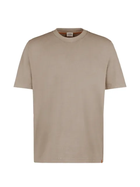 Tod's embroidered-logo T-shirt Neutrals X5MB352580TYAF