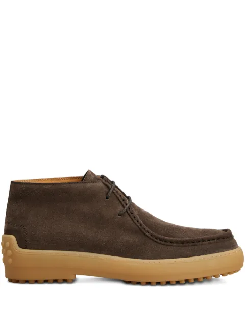 Tod's Winter Gommino lace-up boots Brown XXM84L0IR60RE0