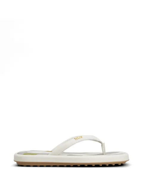 Tod's logo-lettering thong sandals Neutrals XXW70L0KI00N6M