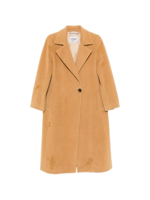 A.N.G.E.L.O. Vintage Upcycling notched-lapel wool coat Neutrals AU450AAS