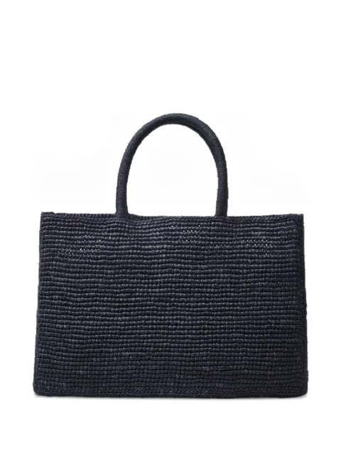 Lié Studio small The Charlotte raffia tote bag Blue 1200