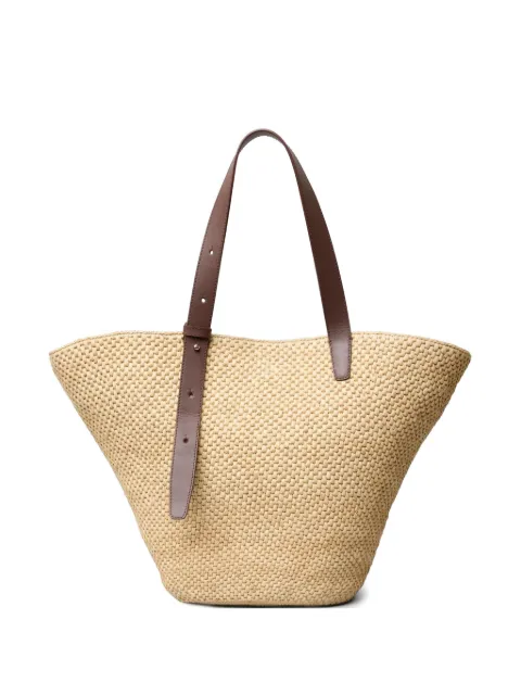 Lié Studio large The Bianca raffia tote bag Neutrals 1160