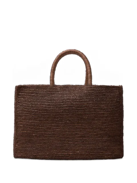 Lié Studio large The Charlotte raffia tote bag Brown 1201