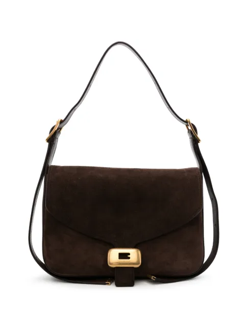 Balenciaga medium Clicca suede shoulder bag Brown 8686722ACJ8