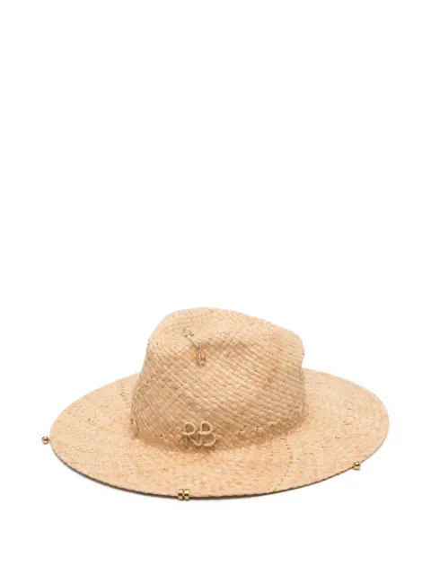 Ruslan Baginskiy chain strap fedora hat Neutrals FDR036STRPRSCHA9