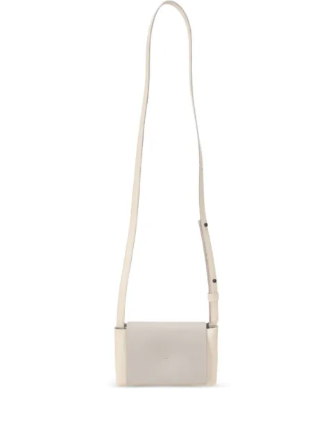 Zucca leather shoulder bag Neutrals ZU19AG363