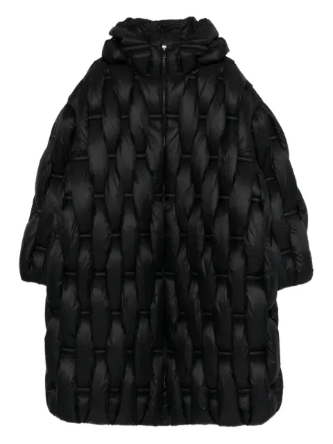 RAXXY quilted hooded coat Black CRDJ097