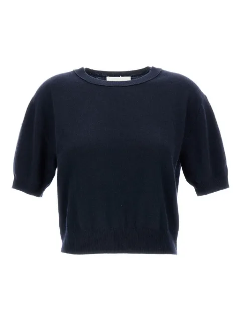 Lisa Yang ribbed short-sleeve T-shirt Blue 2026311JN