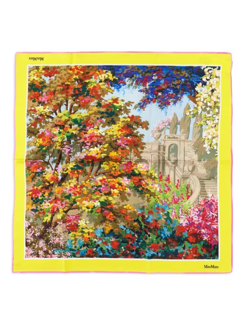 Max Mara printed scarf Yellow 2614541211600
