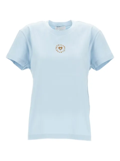 Stella McCartney Iconic Mini Heart T-shirt Blue 6J02733SPY534702