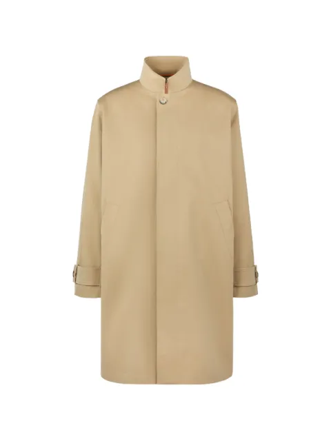 Tod's high-neck gabardine trench coat Neutrals X1M60520470XYX
