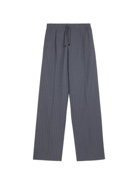 Tod's pinstripe-pattern drawstring trousers Grey X3M81524420YEB
