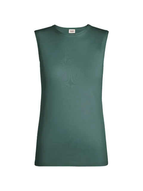 Tod's round-neck sleeveless top Green X5WB4525500YCS